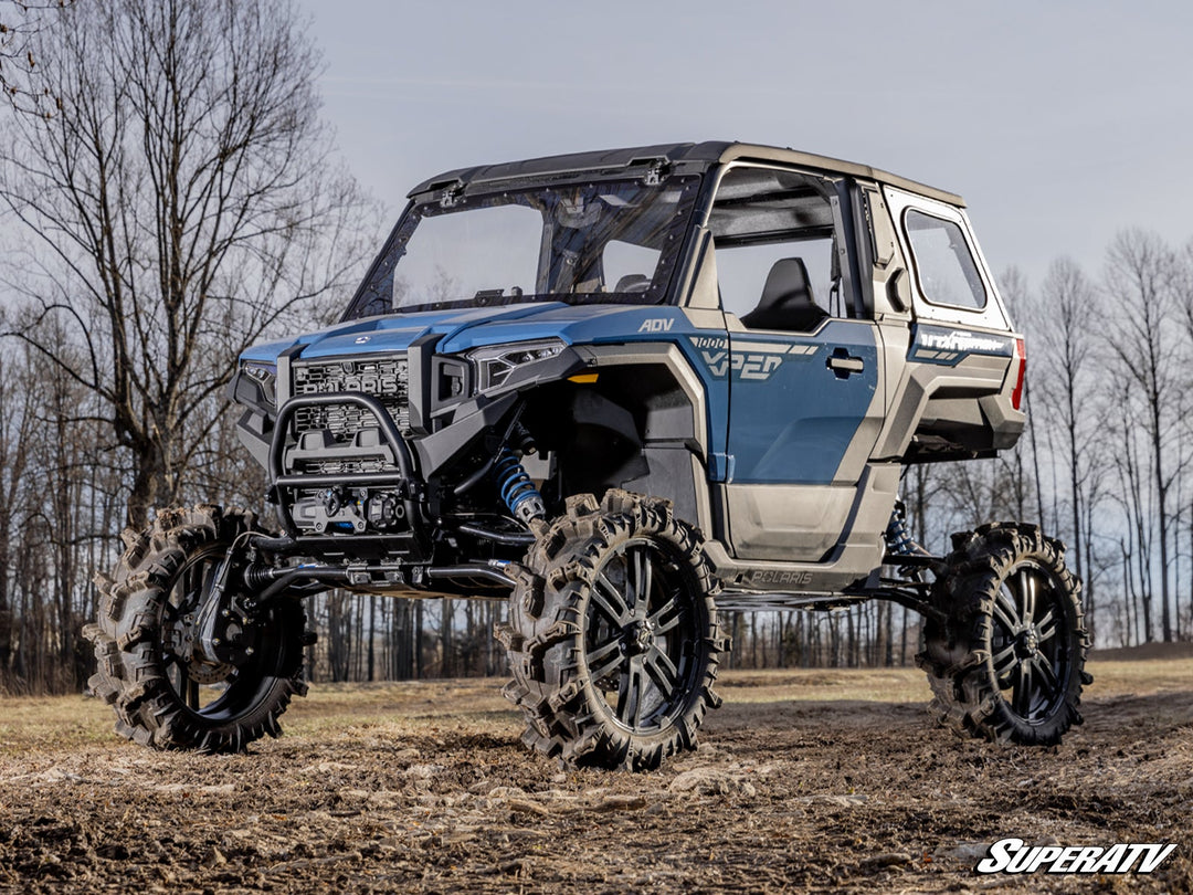 Picture from the front left side with the Polaris Xpedition 8" Portal Gear Lift