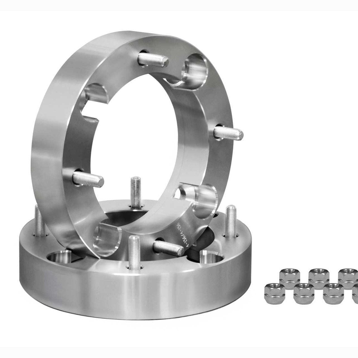 Product display of the 4/110 to 4/156 wheel adapters for Yamaha UTV and ATV.