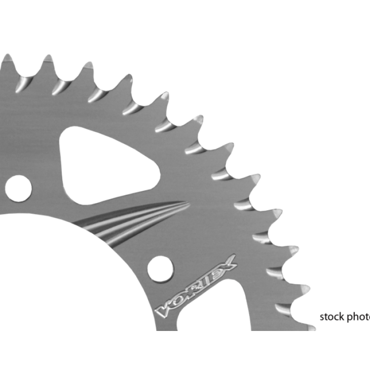 Vortex Racing Aluminum Rear Sprocket 520 46T - Silver - Vortex Racing motorcycle part