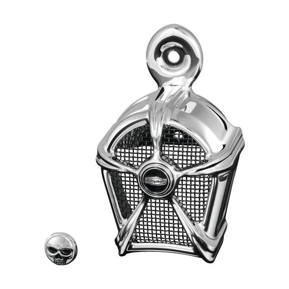 Kuryakyn Mach 2 Horn Cover Chrome With Black Mesh