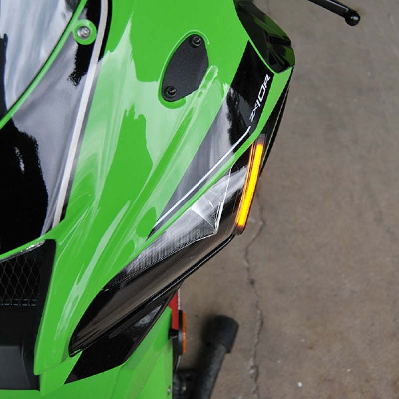 New Rage Cycles 2016-2019 Kawasaki Ninja ZX-10R Front LED Turn Signals sport bike motorcycle upgrade