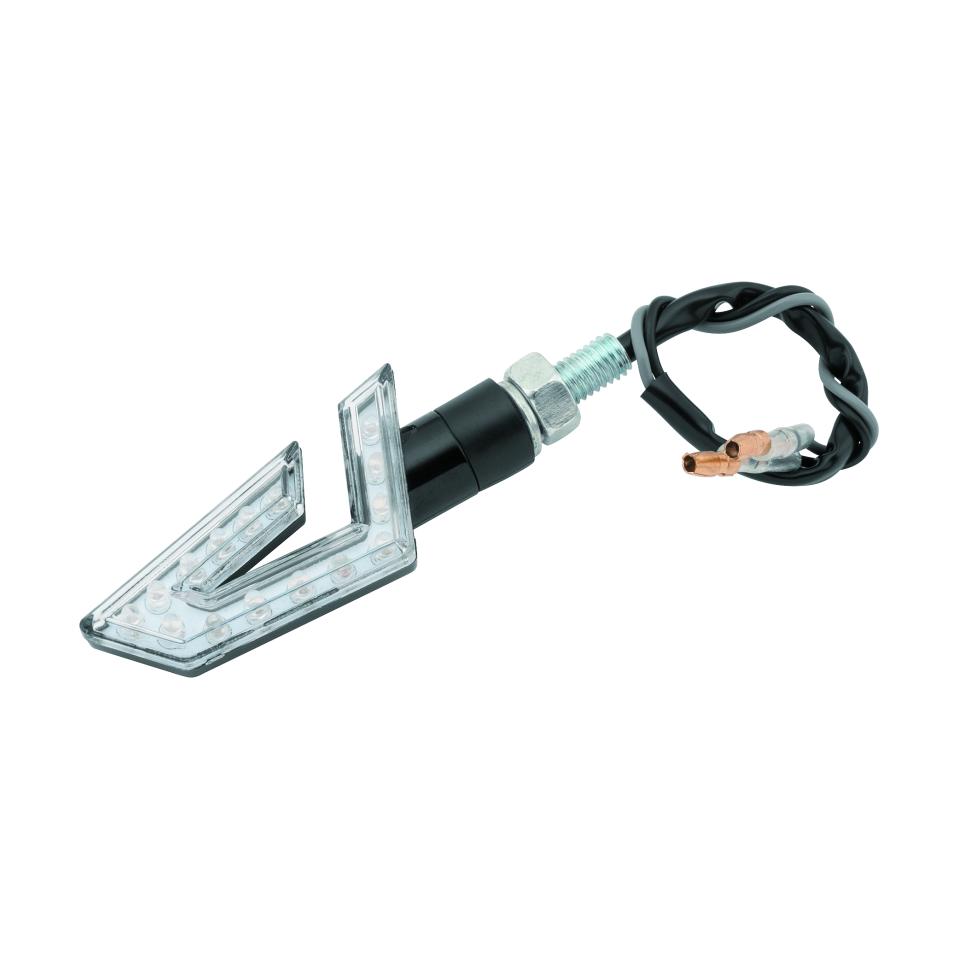 BikeMaster LED Director Turn Signals Pair - Black/Amber product image