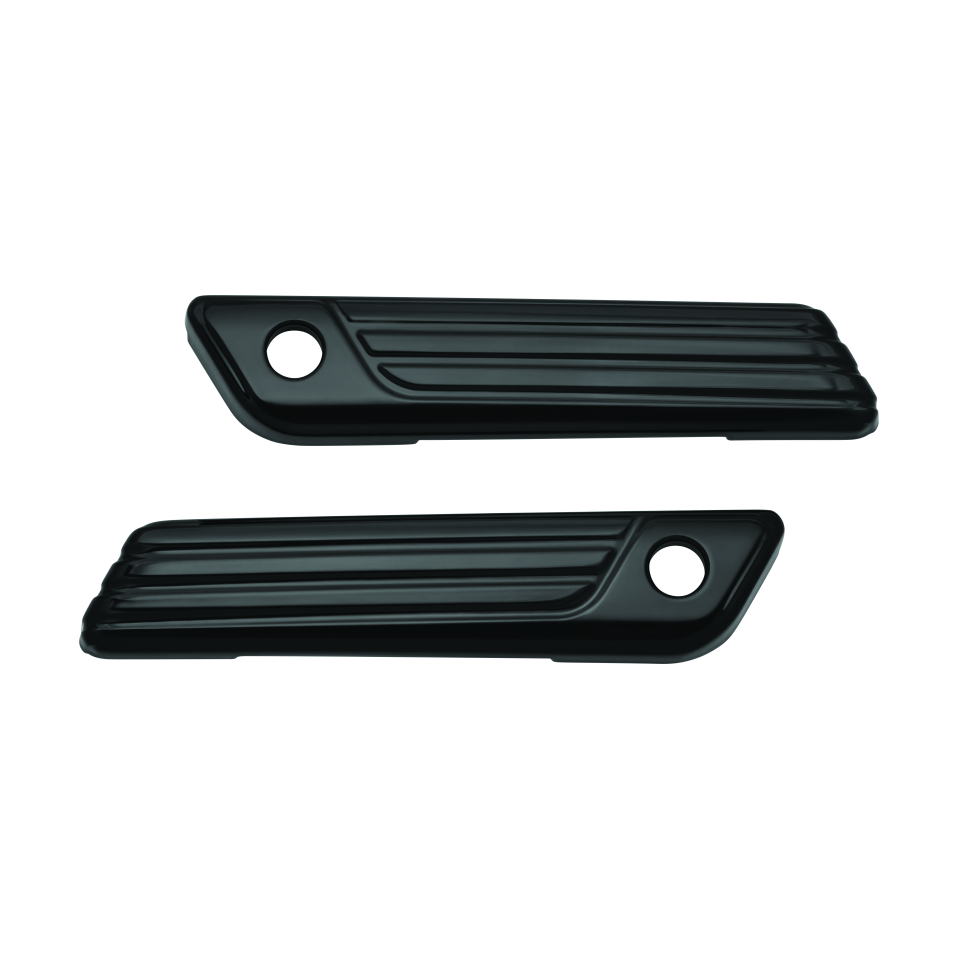 Kuryakyn Tri-Line Saddlebag Hinge Covers Gloss Black