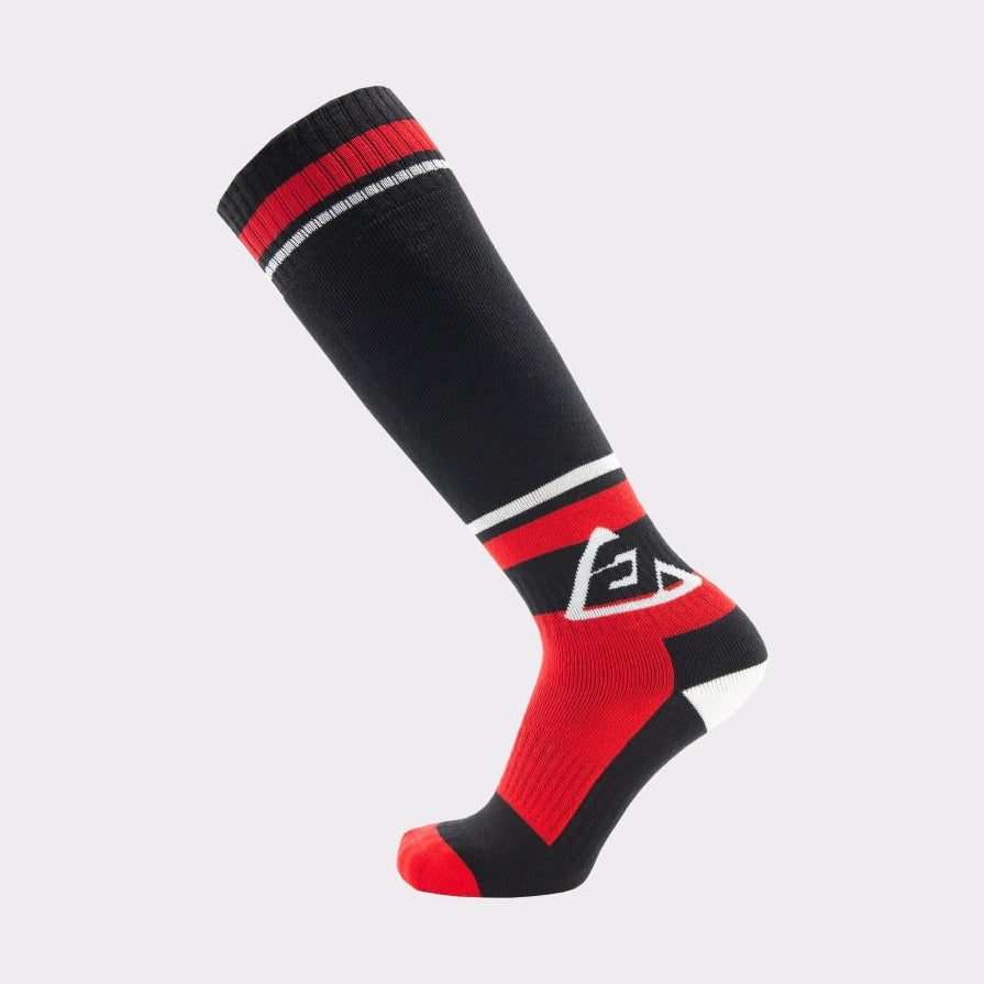 Answer Moto Socks Black/Red - Large/XL