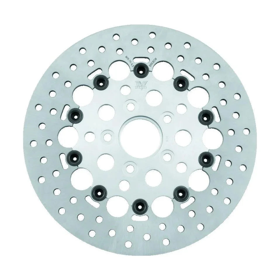 Twin Power Harley Sportster Front 11.5 Floating Rotor Drilled Silver