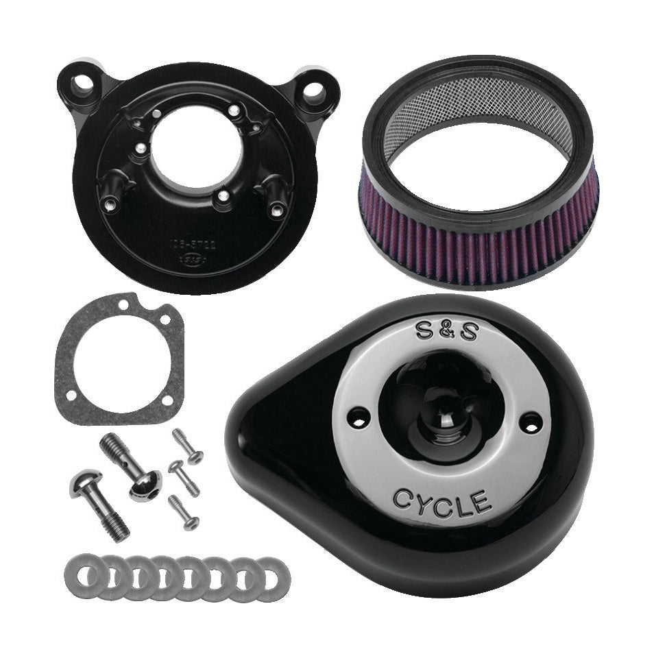 S&S Cycle Touring/Softails Stealth Air Cleaner Kit Teardrop Cover