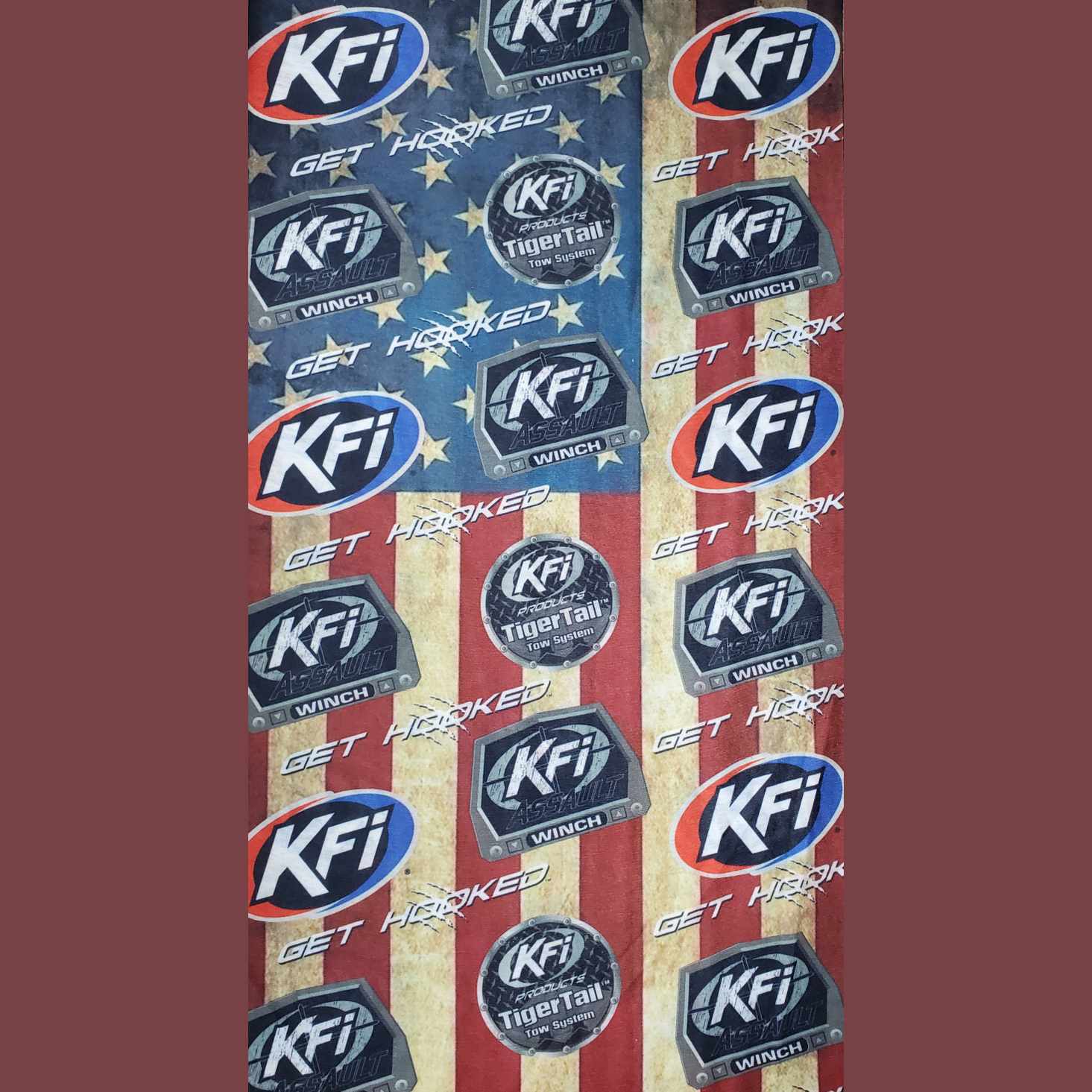 KFI Face Mask Flag withLogo