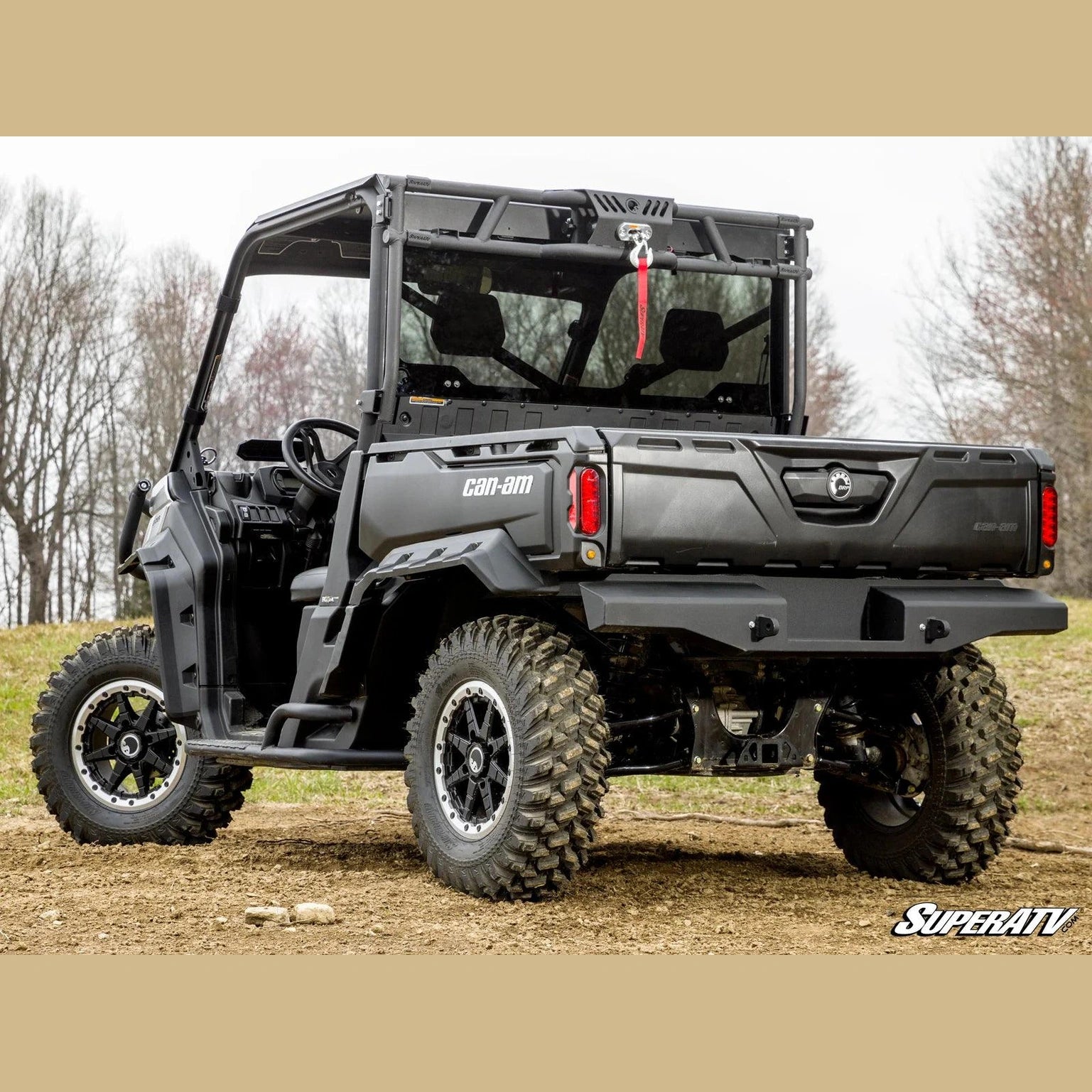 picture of the game loader rack on a can am defender