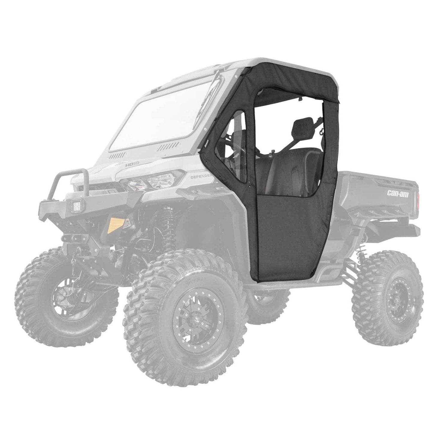 product display of the soft cab enclosure for a can am defender