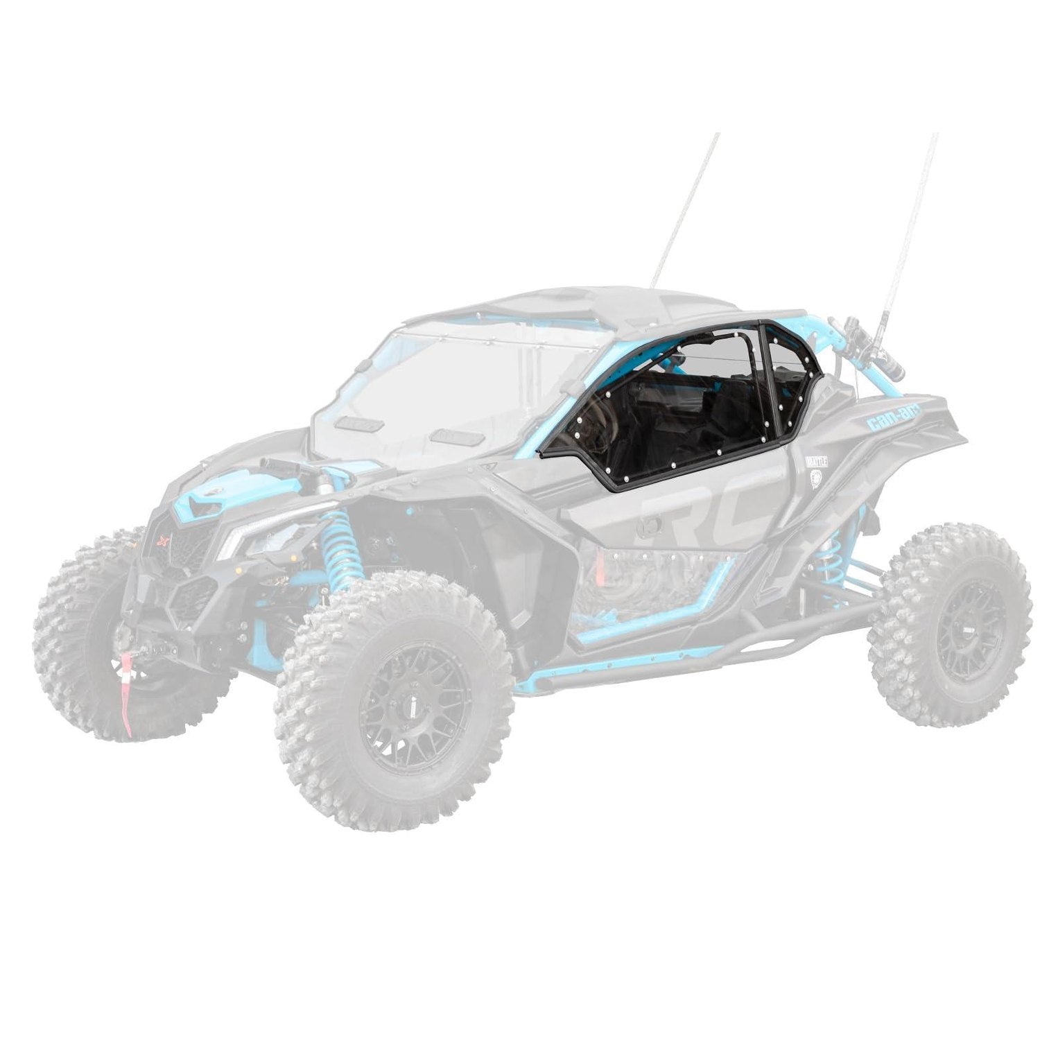 product display of the card enclosure for the can am maverick x3
