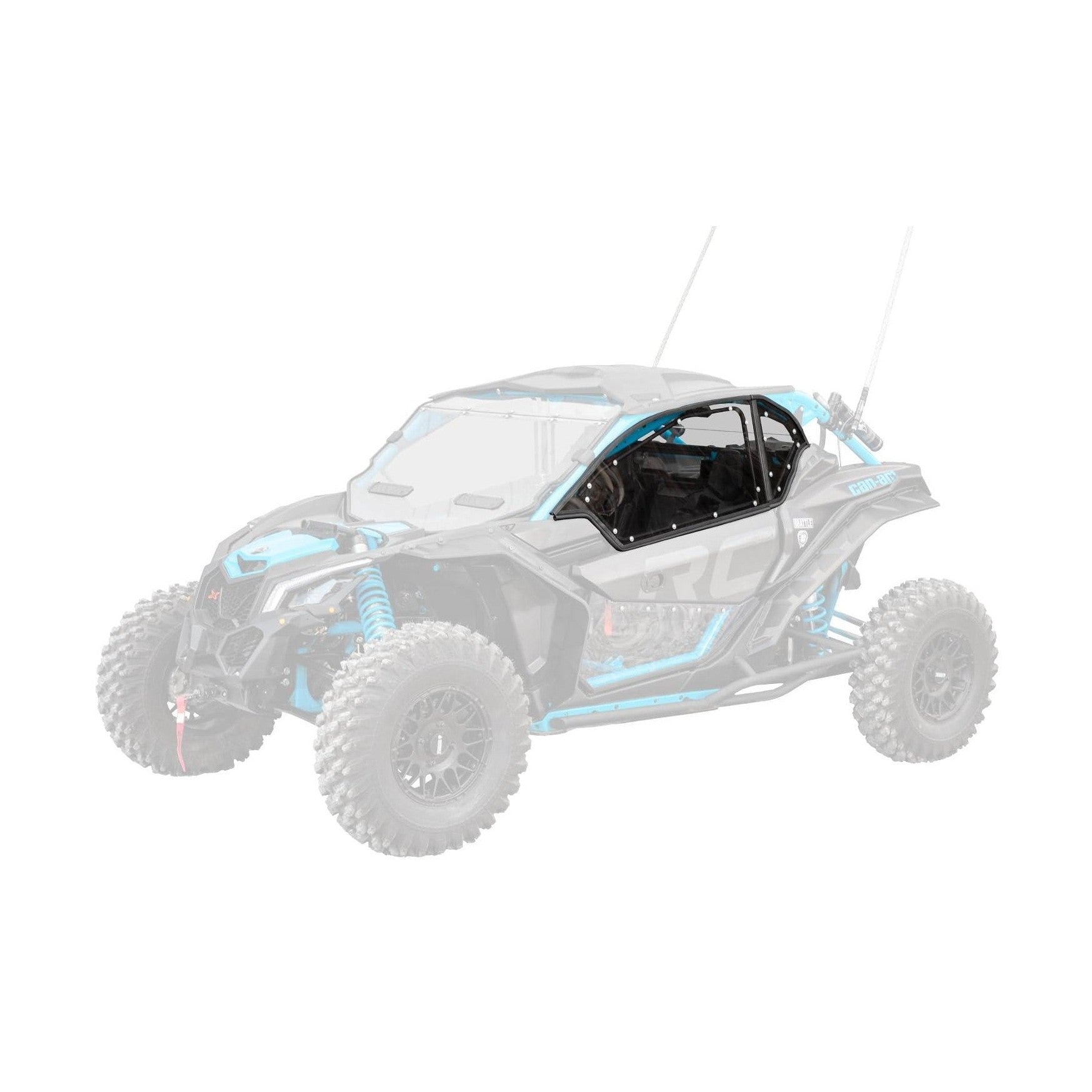product display of the card enclosure for the can am maverick x3