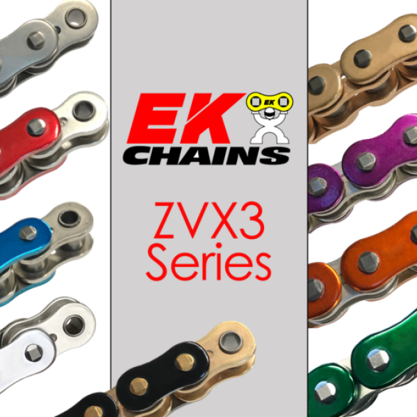 Vortex Racing EK 525 ZVX3 Rivet Master 150-Link - Black Gold - Vortex Racing motorcycle part