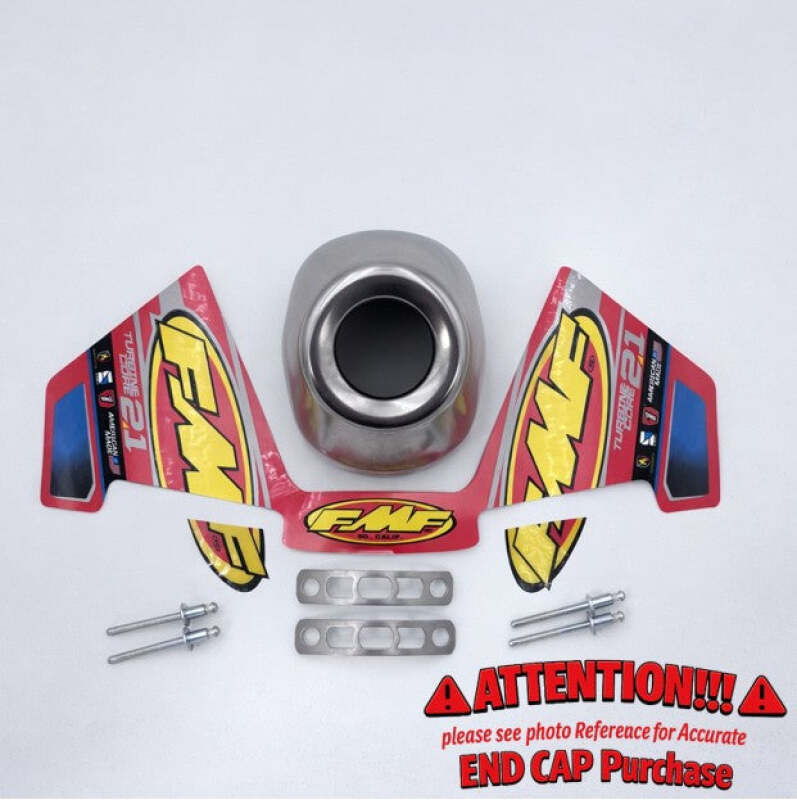 FMF Turbinecore 2.1 Repl. Slash Cut SS Rear Cone Cap - 1.250 inch