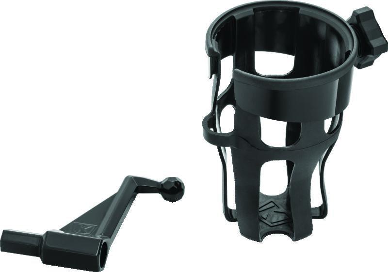 Kuryakyn Reflex Drink Holder GL1800 Passenger Mount Black - Honda