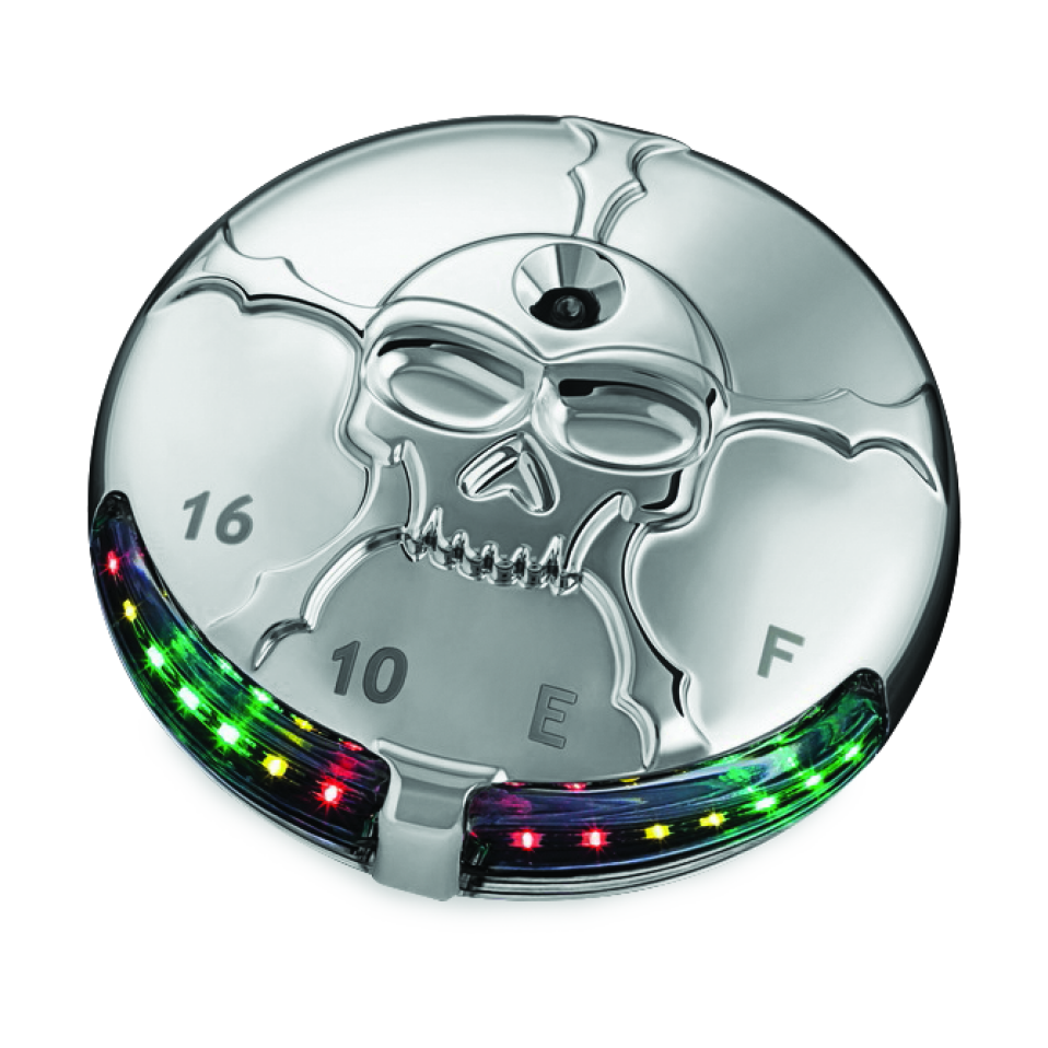 Kuryakyn Zombie Fuel & Battery Gauge Chrome