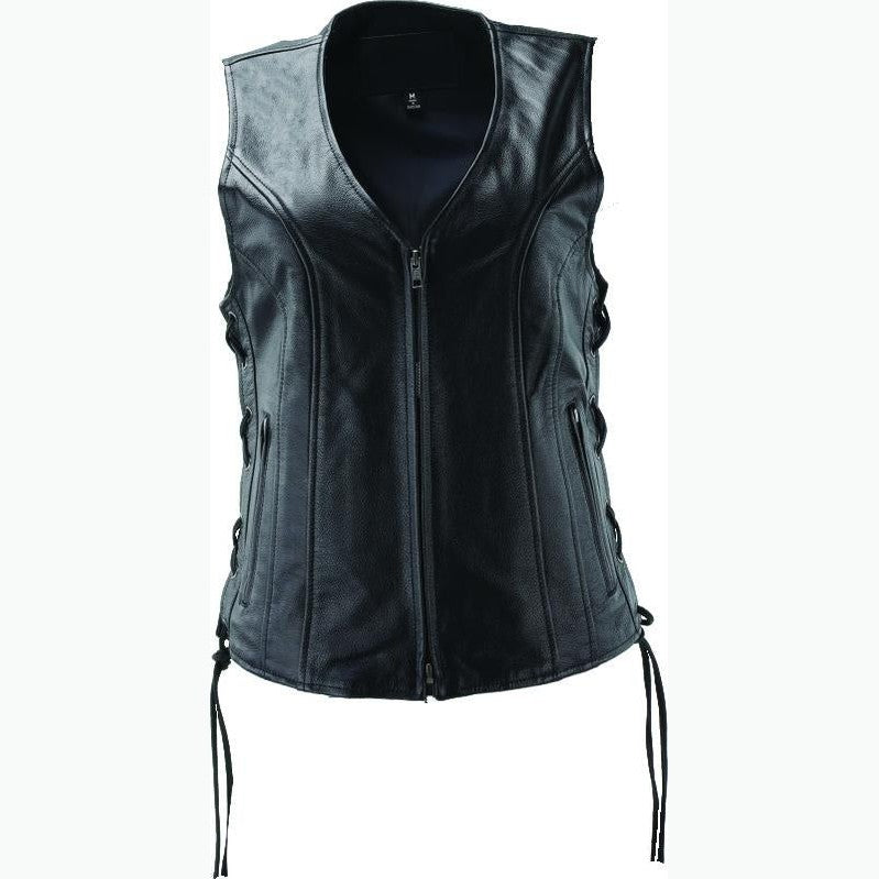 Kuryakyn Leather By River Road Sapphire Leather Vest Black - 094446
