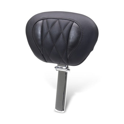 Mustang 23-25 Harley Touring Super Touring Backrest Diamond - 89460 motorcycle seat accessory
