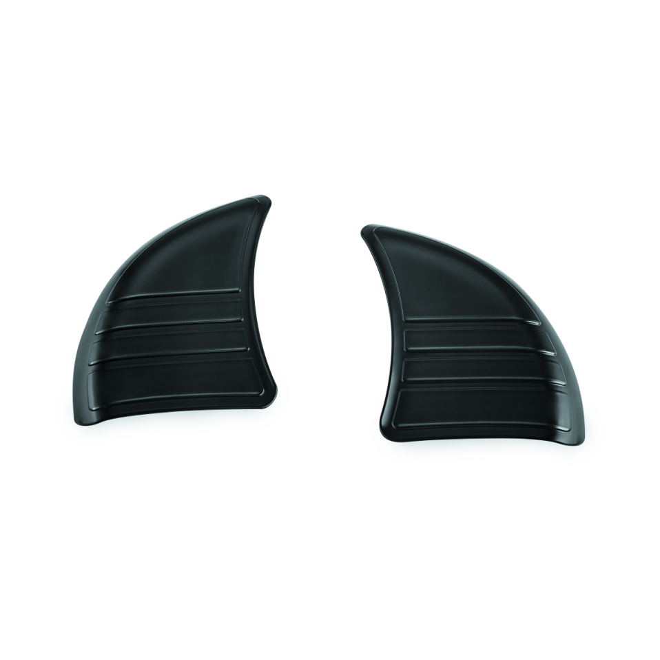 Kuryakyn Tri-Line Inner Fairing Cover Plates Gloss Black
