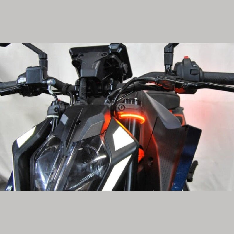 New Rage Cycles 2024-2025 KTM 390 Duke Front LED Turn Signals sport bike motorcycle upgrade