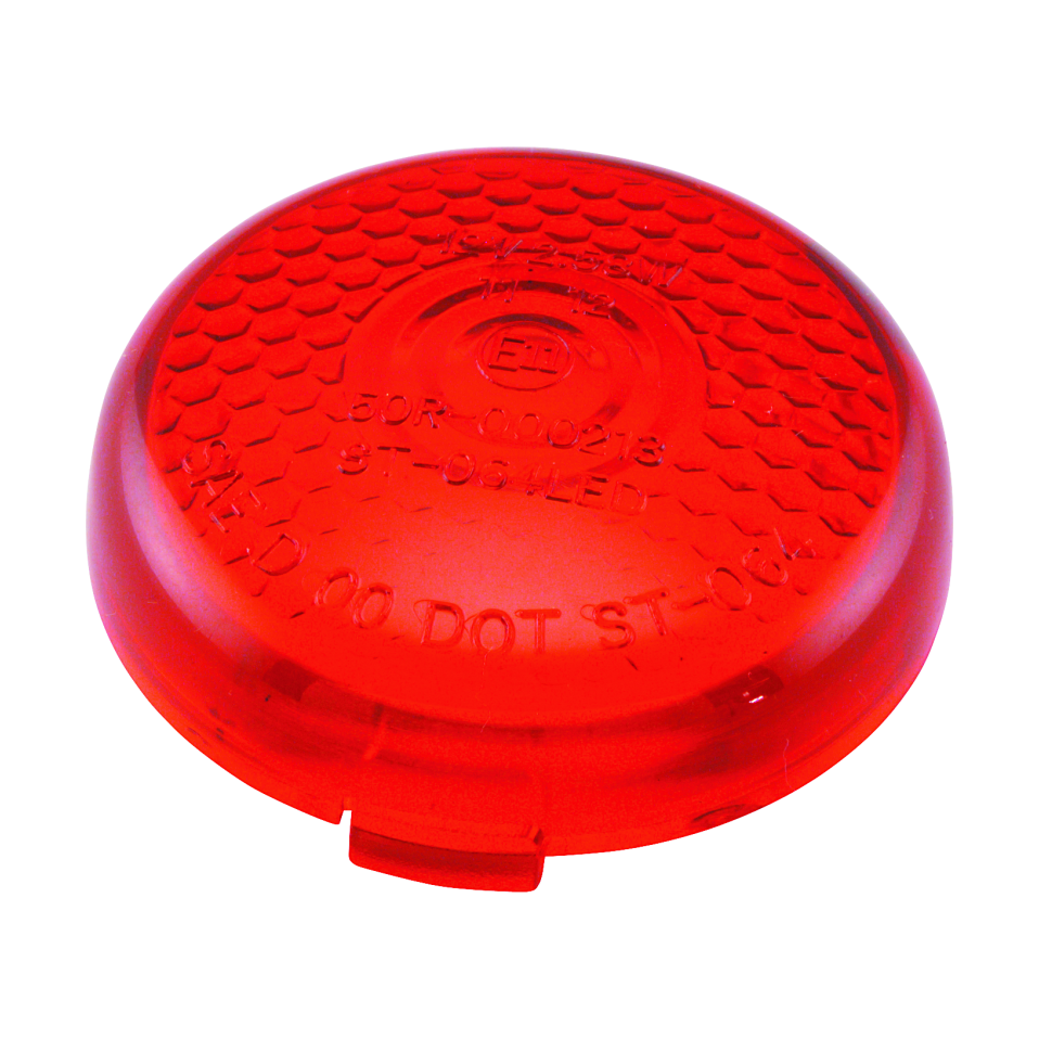 Biker's Choice Honeycomb Red Lens for LED Bullet Turn Signal product image