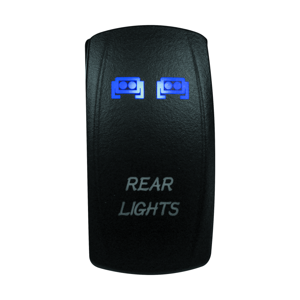 DragonFire Racing Rear Light Rocker Switch Blue product image 1
