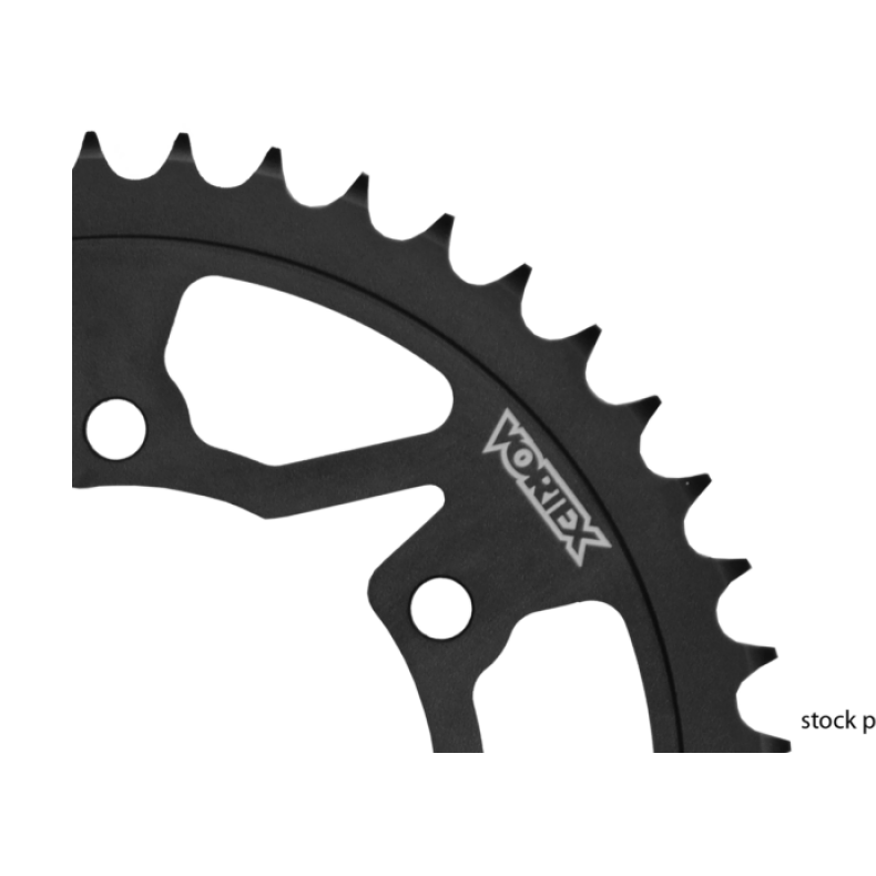 Vortex Racing Steel Rear Sprocket 520 47T 435S-47 - Black - Vortex Racing motorcycle part