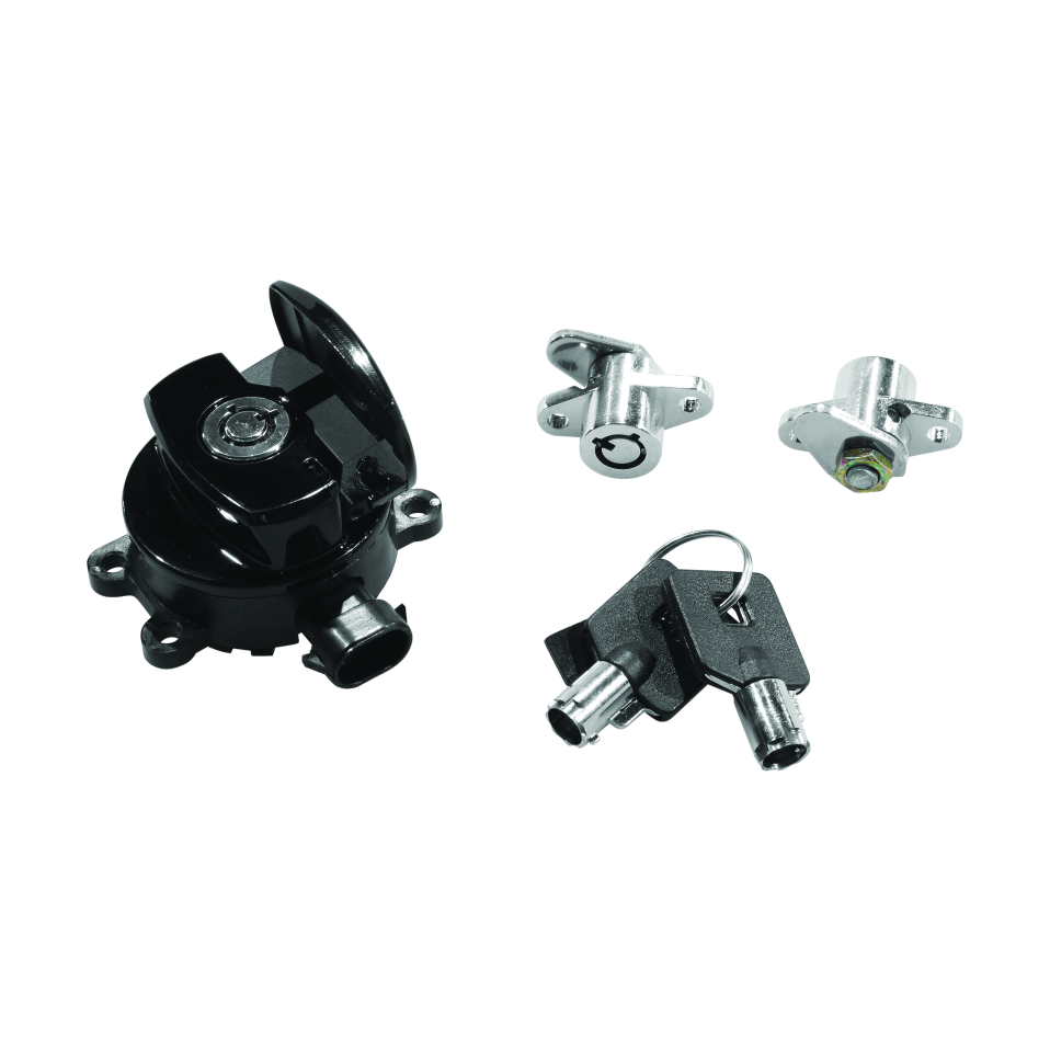 Biker's Choice Road King Black Ignition Switch & Saddlebag Lock Kit product image