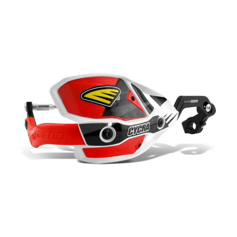 Cycra CRM Ultra 7/8-Inch Clamp with White Shields/Red Covers - Cycra dirt bike part