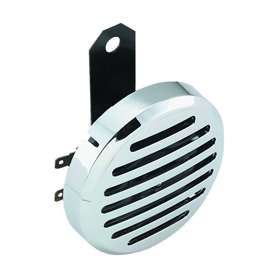 Biker's Choice Chrome Slotted Custom Electric Horn 12 Volt Universal product image