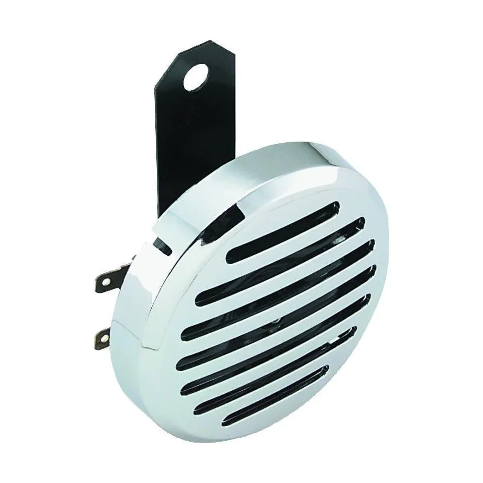 Biker's Choice Chrome Slotted Custom Electric Horn 12 Volt Universal product image