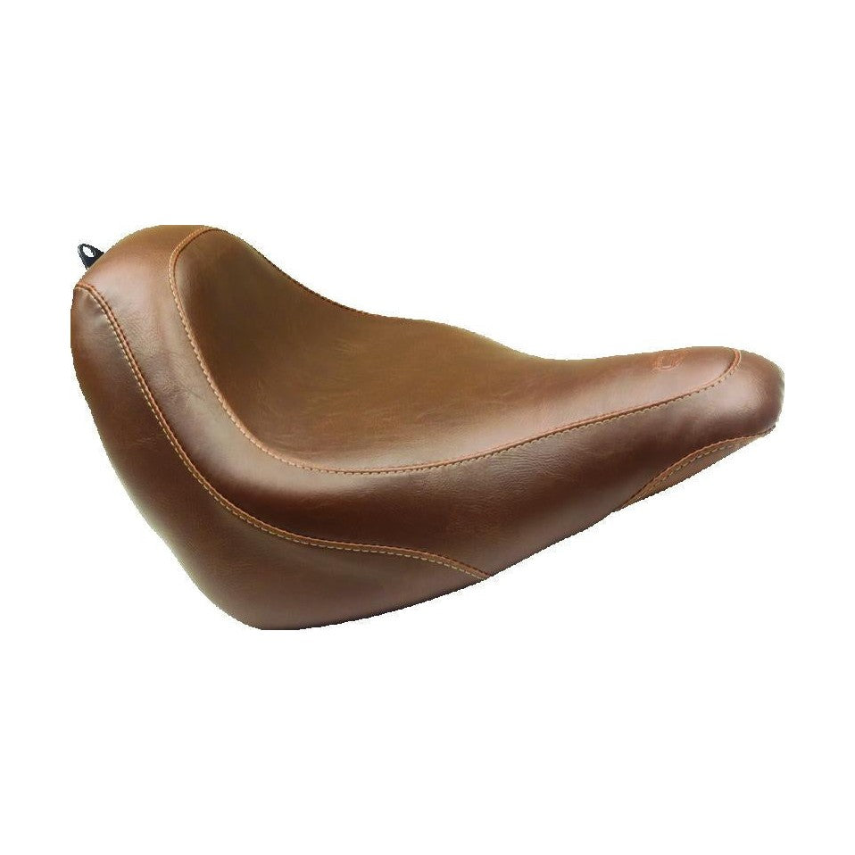 Mustang 18-21 Harley Softail Wide Tripper Solo Motorcycle Seat - Brown motorcycle seat accessory