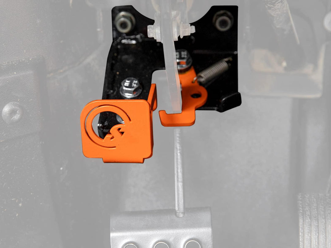 product display of the brake lock in a polaris ranger