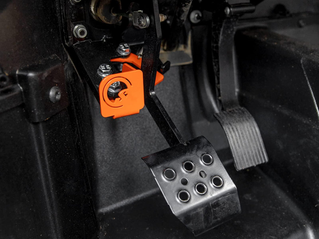 picture of the brake lock in a polaris ranger