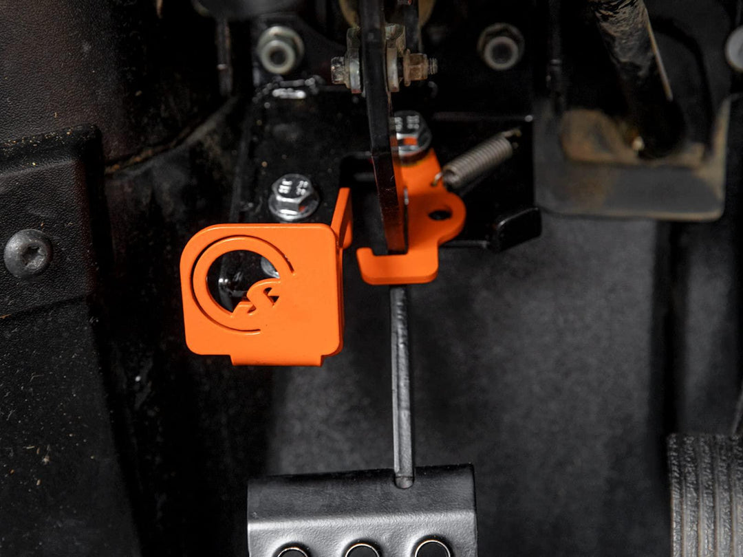picture of the brake lock in a polaris ranger