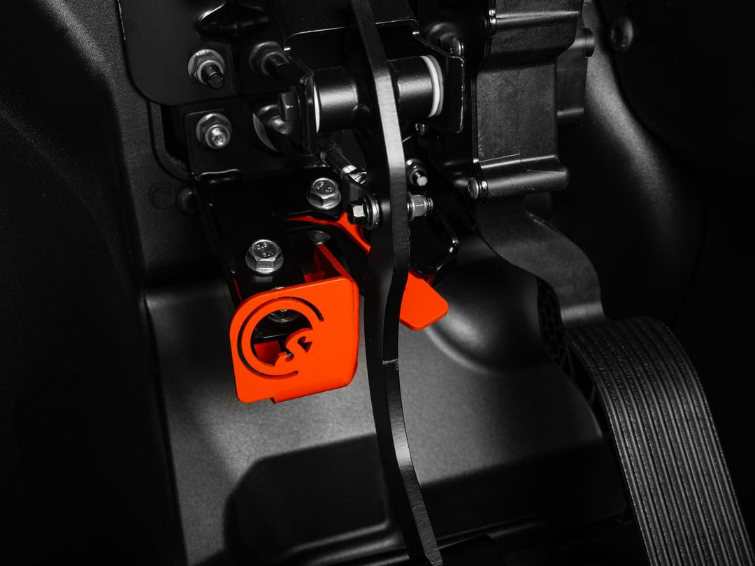 picture of the brake lock being used in a polaris xpedition