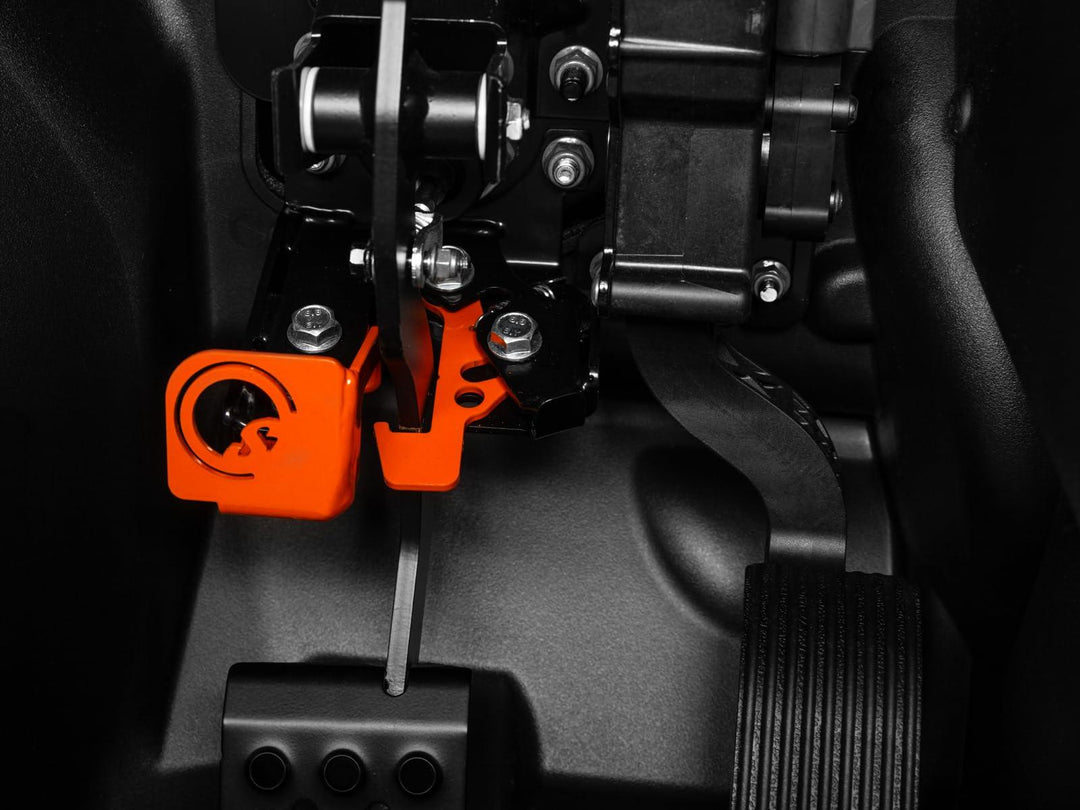 picture of the locking mechanism on the polaris xpedition brake lock