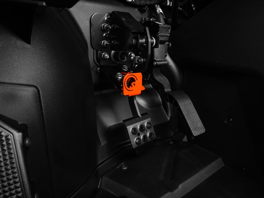 side view of the brake lock in a polaris xpedition