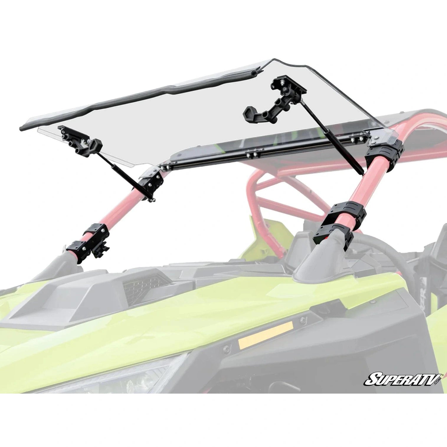 Polaris RZR Turbo R Scratch-Resistant Flip Windshield - Steel Steeds