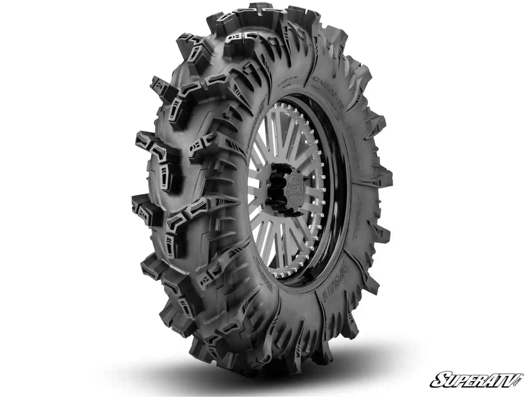 Product display of the Terminator Max ATV/UTV tires.